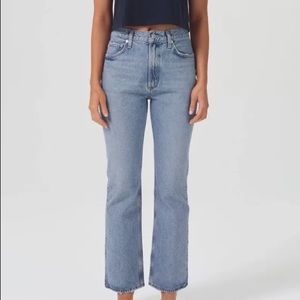 AGOLDE High Waist Straight Leg Jeans